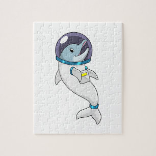 Dolphin as Astronaut in Costume Jigsaw Puzzle