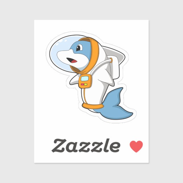 Dolphin as Astronaut with Costume (Sheet)
