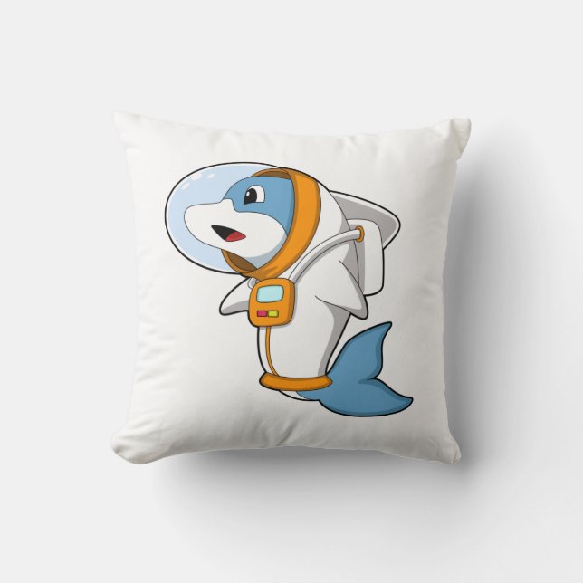 Dolphin as Astronaut with Costume Cushion (Front)