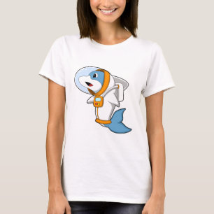 Dolphin as Astronaut with Costume T-Shirt