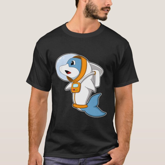 Dolphin as Astronaut with Costume T-Shirt (Front)