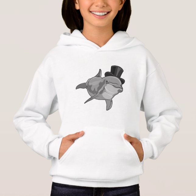 Dolphin as Gentleman with Top hat (Front)