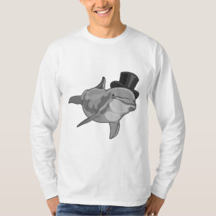 Dolphin as Gentleman with Top hat