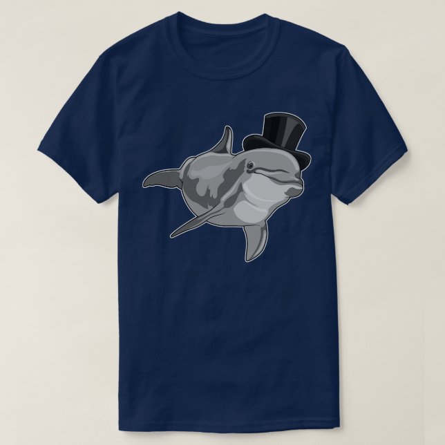 Dolphin as Gentleman with Top hat (Design Front)