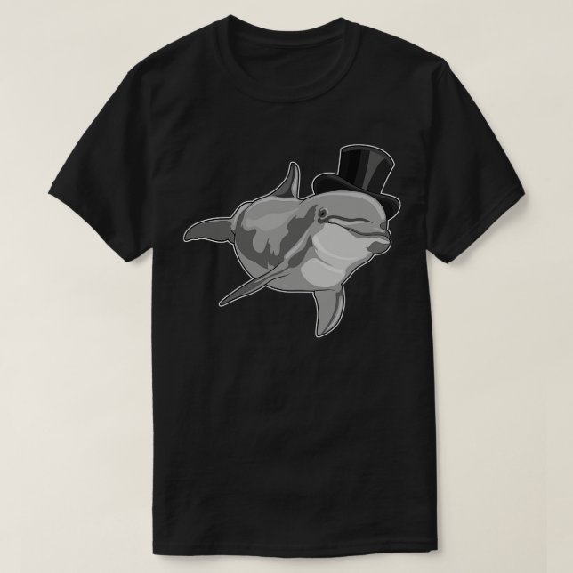 Dolphin as Gentleman with Top hat (Design Front)