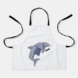 Dolphin as Hairdresser with Comb Apron