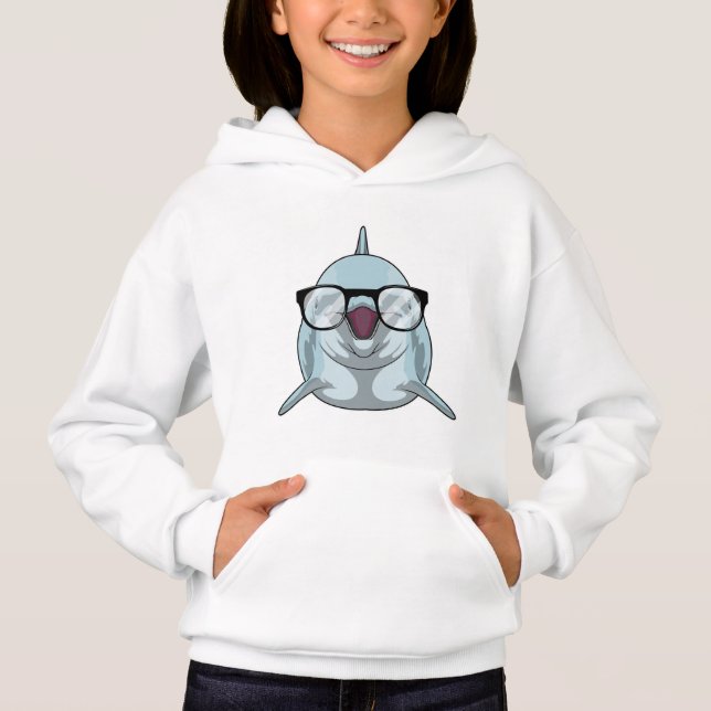 Dolphin as Nerd with Glasses (Front)