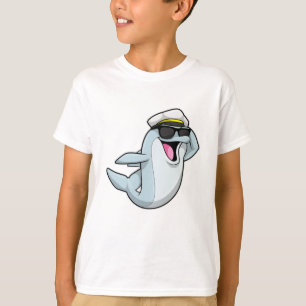 Dolphin as Policeman with Police hat T-Shirt