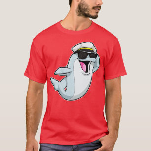 Dolphin as Policeman with Police hat T-Shirt