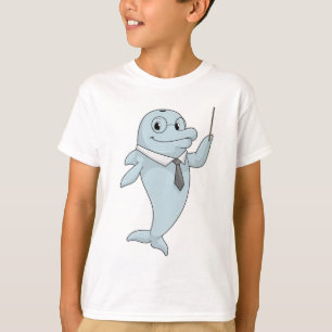 Dolphin as Teacher with Pointer T-Shirt