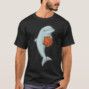 Dolphin at Basketball Sports T-Shirt