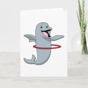 Dolphin at Endurance training with Fitness tires.p Card