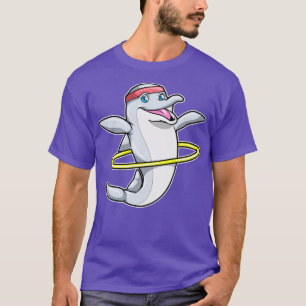 Dolphin at Fitness with Swing ring Head T-Shirt