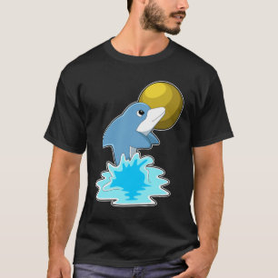 Dolphin at Swimming with Moon T-Shirt