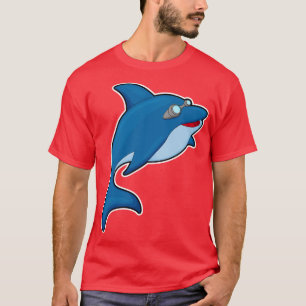 Dolphin at Swimming with Swimming goggles 3 T-Shirt