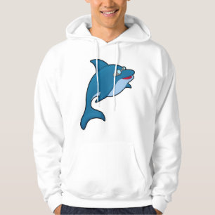 Dolphin at Swimming with Swimming goggles Hoodie