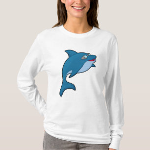 Dolphin at Swimming with Swimming goggles T-Shirt