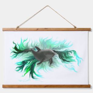 Dolphin Baby Hanging Tapestry