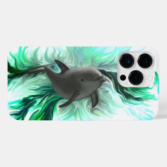 Dolphin Baby iPhone Case (Back Horizontal)