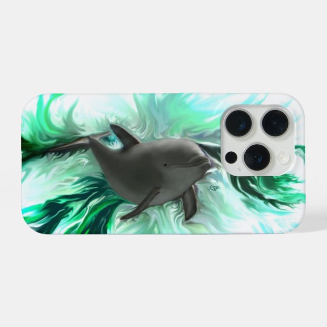 Dolphin Baby iPhone Case (Back Horizontal)