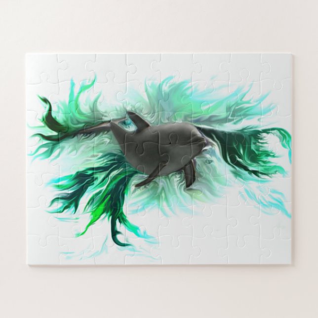 Dolphin Baby Jigsaw Puzzle (Horizontal)
