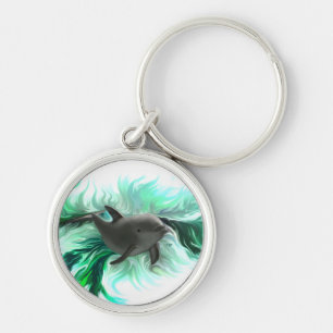 Dolphin Baby Key Ring