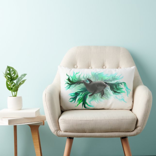 Dolphin Baby Lumbar Cushion (Chair)