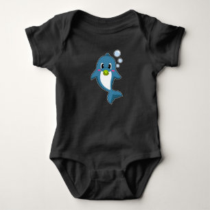 Dolphin Baby Pacifier Bodysuit
