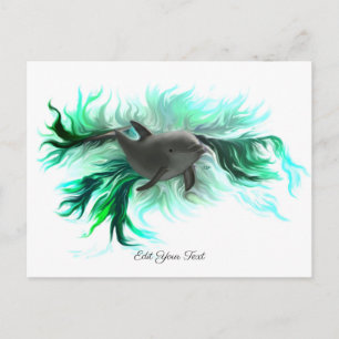 Dolphin Baby Postcard
