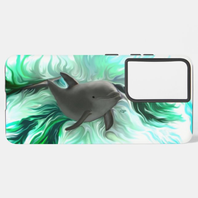 Dolphin Baby Samsung Galaxy S21+ Case (Back Horizontal)
