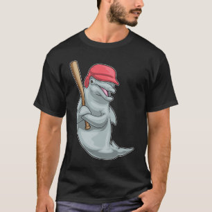 Dolphin Baseball Baseball bat T-Shirt