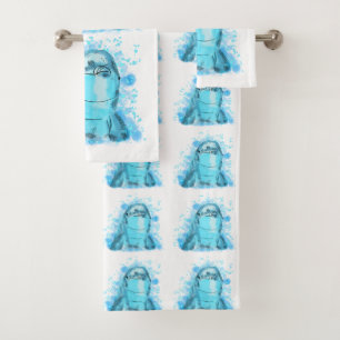Dolphin  bath towel set