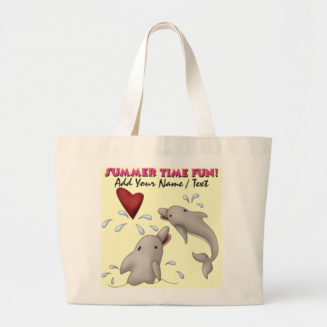 Dolphin Beach Bag Tote by SRF (Front)