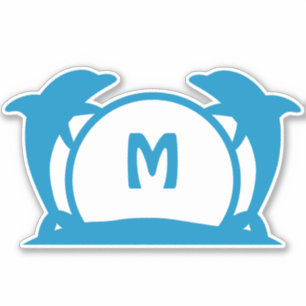 Dolphin Beach Front Mailbox Address Sticker