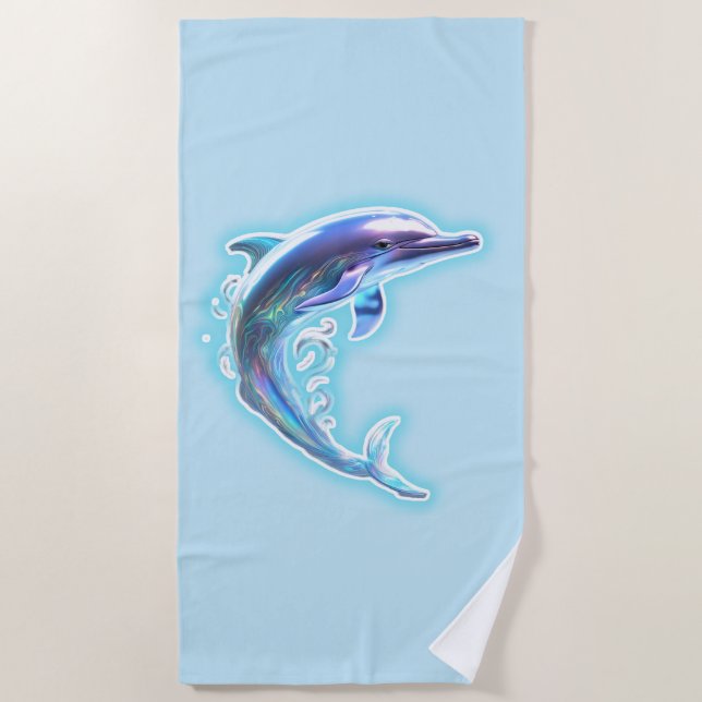 Dolphin  beach towel (Front)