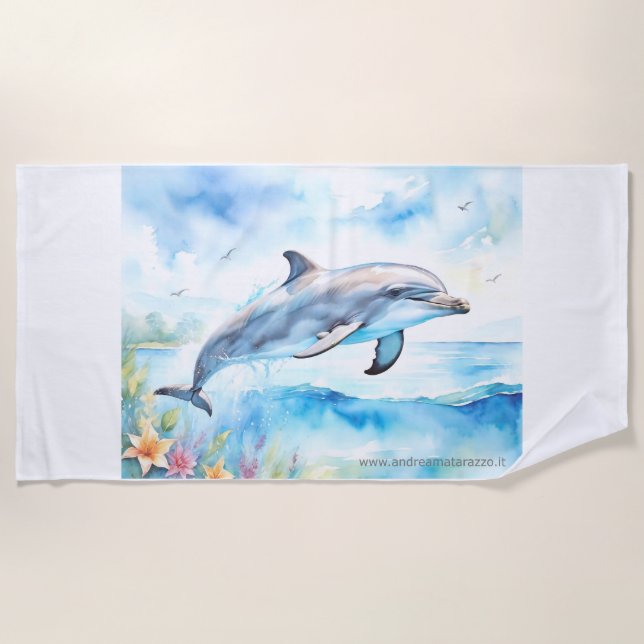 Dolphin Beach Towel (Front)