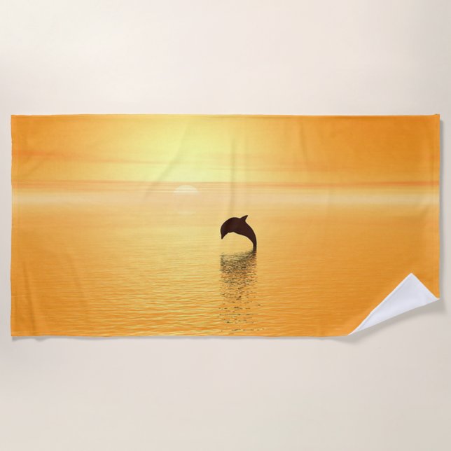 Dolphin Beach Towel (Front)