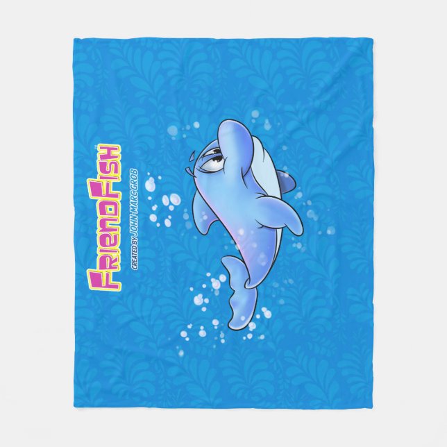 Dolphin Blanket cute cartoon (Front)