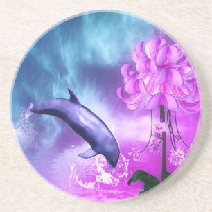 Dolphin Blossom Dreams Coaster
