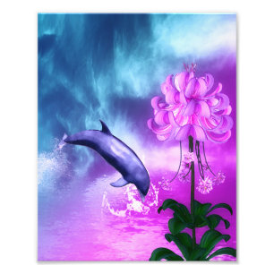 Dolphin Blossom Dreams Photo Print