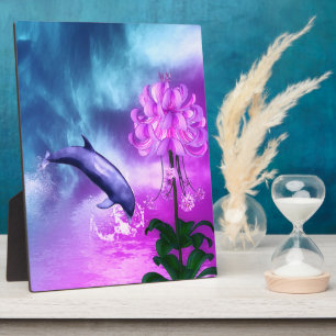 Dolphin Blossom Dreams Plaque