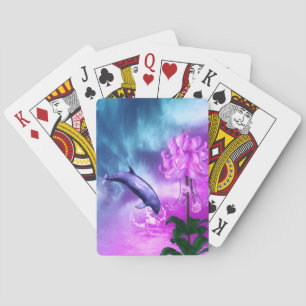 Dolphin Blossom Dreams Playing Cards