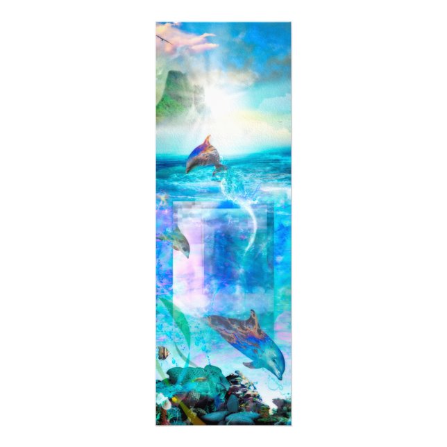 DOLPHIN BLUE OCEAN DIVERS PHOTO PRINT (Front)