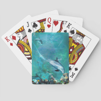 DOLPHIN BLUE OCEAN DIVERS PLAYING CARDS