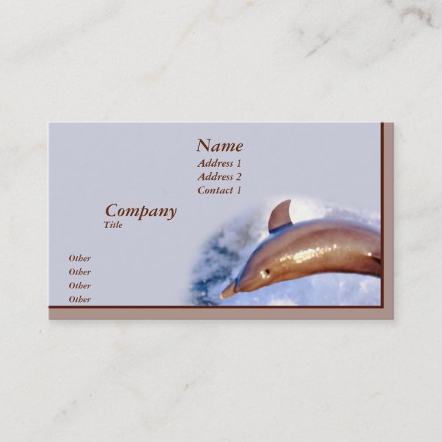Dolphin Business Card (Front)