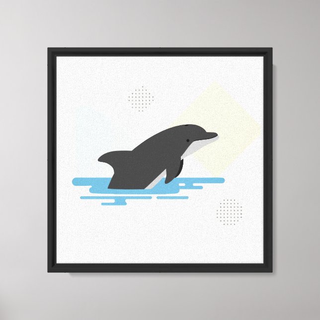 Dolphin Canvas Print (Front)