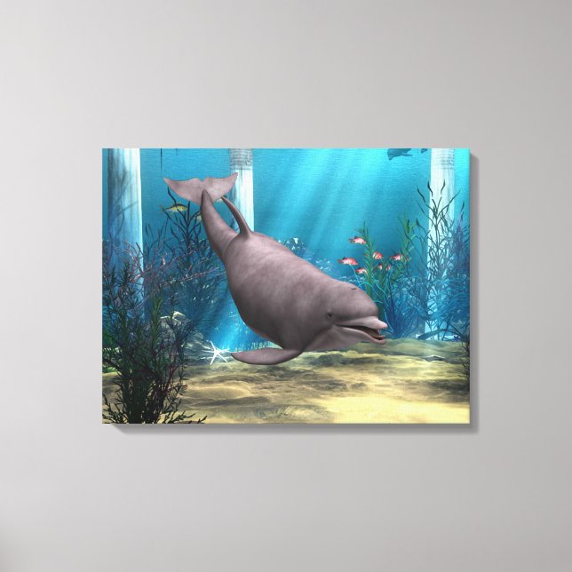 Dolphin Canvas Print (Front)
