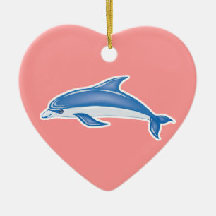 dolphin ceramic ornament
