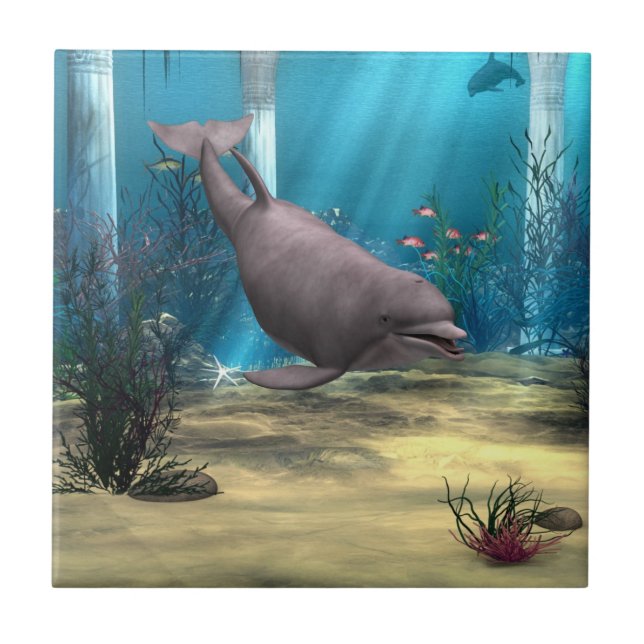 Dolphin Ceramic Tile (Front)