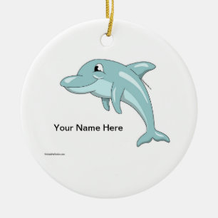 Dolphin Ceramic Tree Decoration